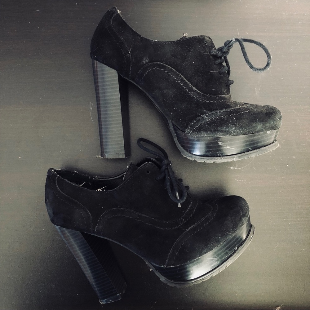 Suede/Leather heels